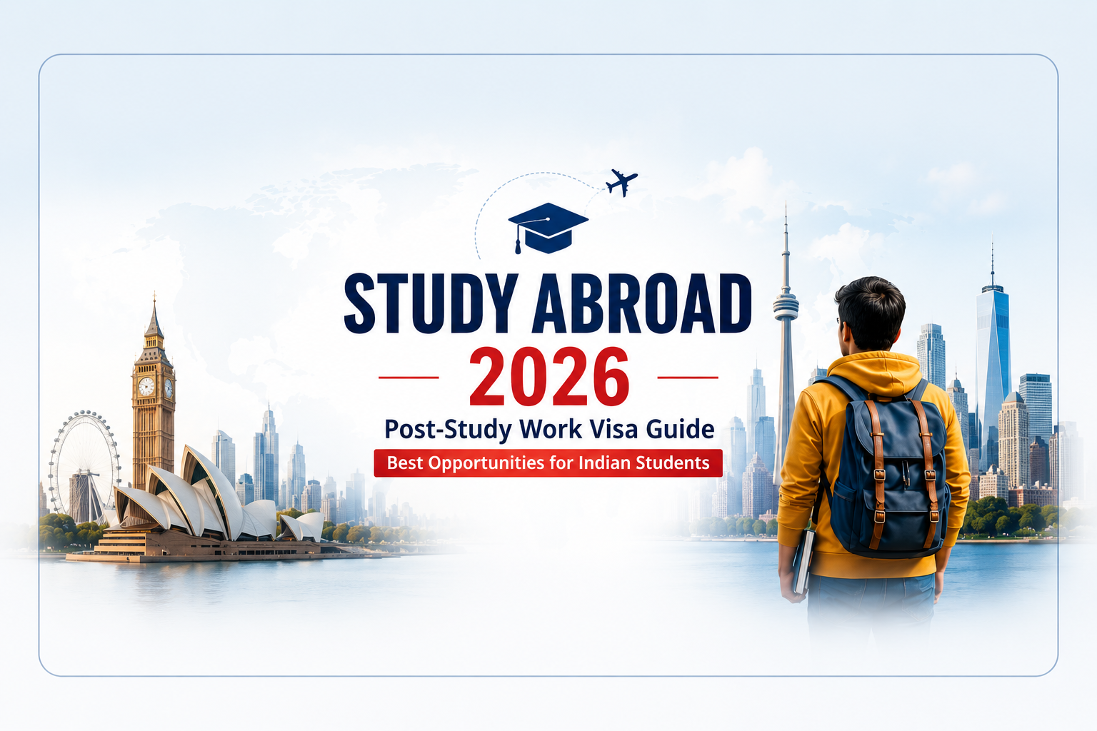 Study Abroad Scholarships 2026 for Indian Students featuring fully funded scholarship opportunities in Canada, Germany, Ireland, UK, Australia, and top international universities