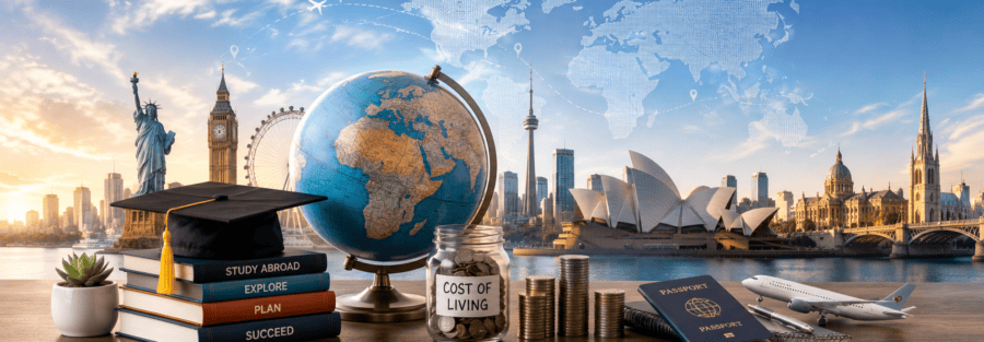 Study Abroad Consulting in Chennai for comparing the cost of living in top study abroad destinations