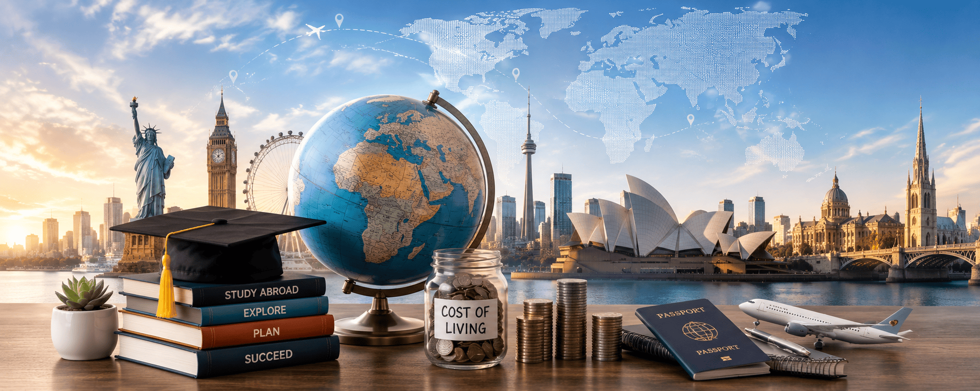 Study Abroad Consulting in Chennai for comparing the cost of living in top study abroad destinations